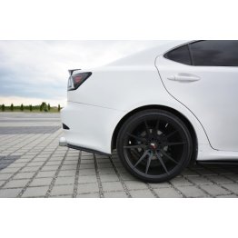 Накладки сплиттеры боковые на задний бампер на Lexus IS F II